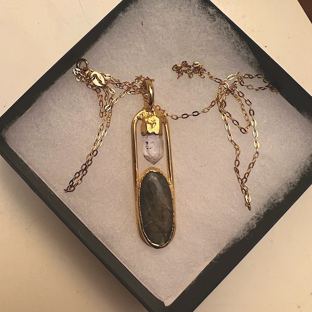 Wicked Heathens Quartz Crystal Necklace